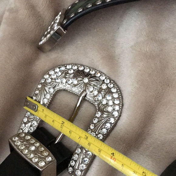 Hand tooled & hand painted leather belt